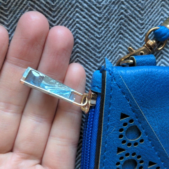 Blue studded Christina Lee purse - Picture 5 of 5
